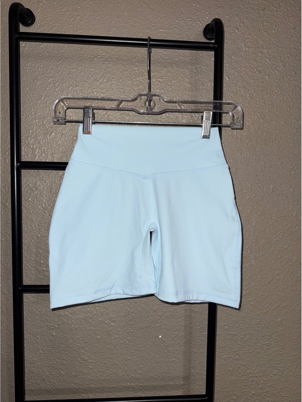 YoungLA W130 Amore Scrunch Shorts Women’s Small Light Blue High Rise